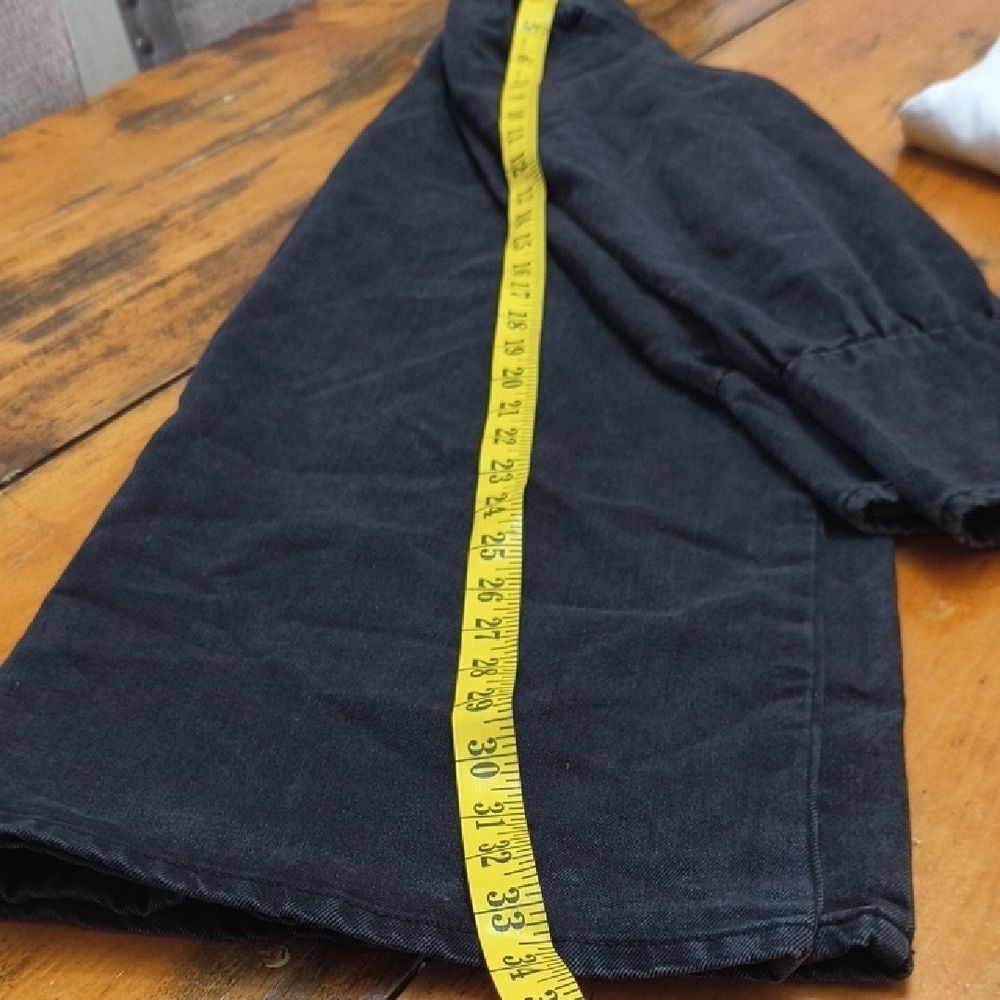 Black Denim Long Sleeve Dress - Picture 16 of 16